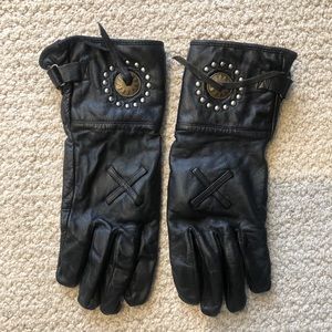 Harley Davidson Willie Leather Motorcycle Gloves